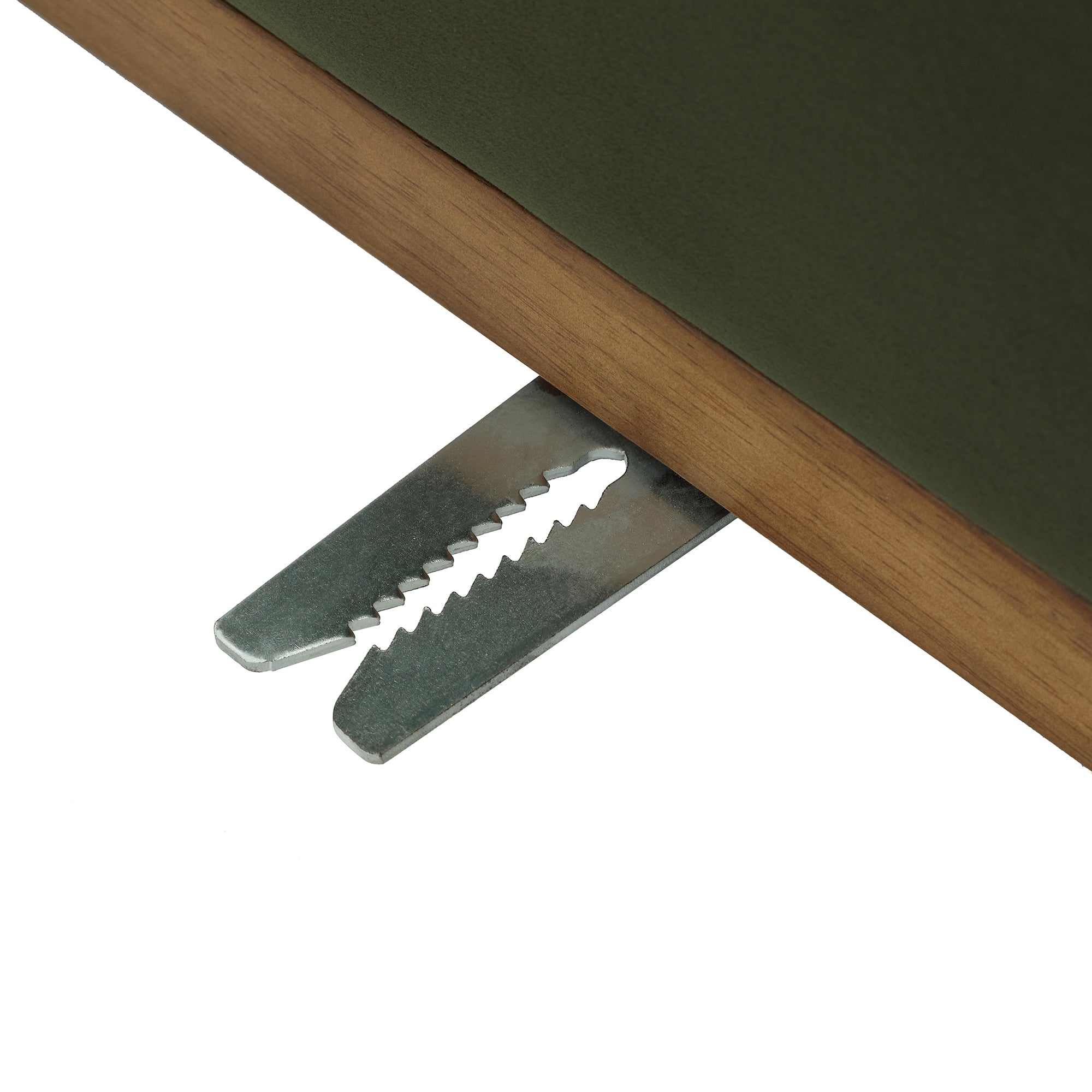 Moss Green Sectional Sofa, 1-Seater Armless Sofa